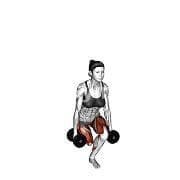Curtsy Lunge (Dumbbell)