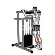 Single Leg Standing Calf Raise (Machine)
