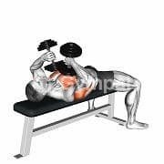 Wide-Elbow Triceps Press (Dumbbell)