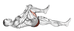 Lying Knee To Chest Stretch