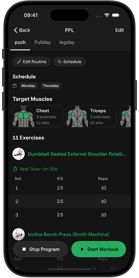 Gympal dashboard